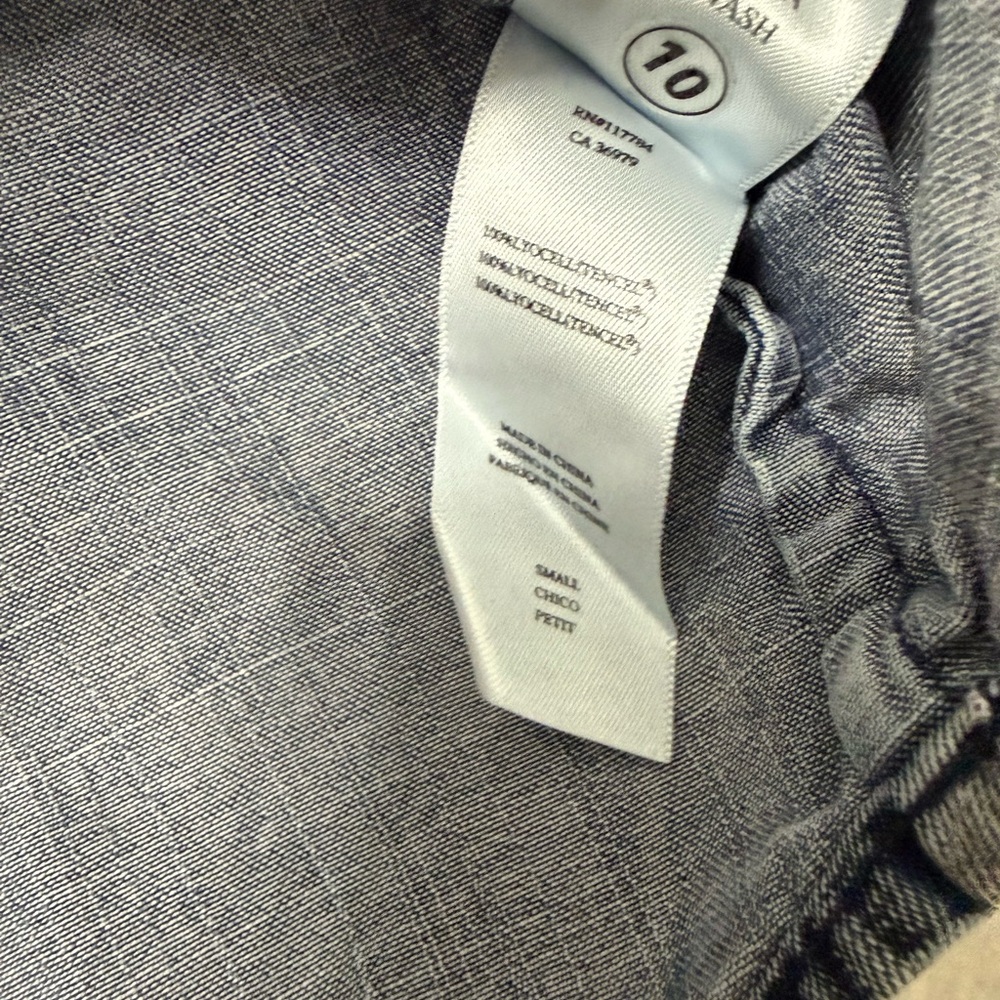 Rails Denim Ruffle Sleeve Top - Picture 3 of 4